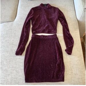 🪞 NEW two piece matching top and skirt co ord set